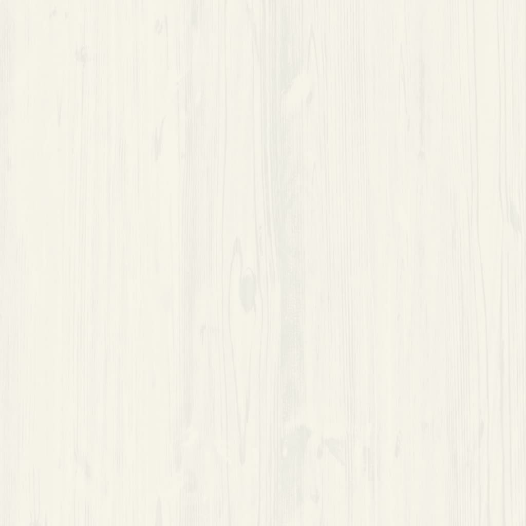 vidaXL Šoninė spintelė su stalčiais VIGO, balta, 113x40x75cm, pušis
