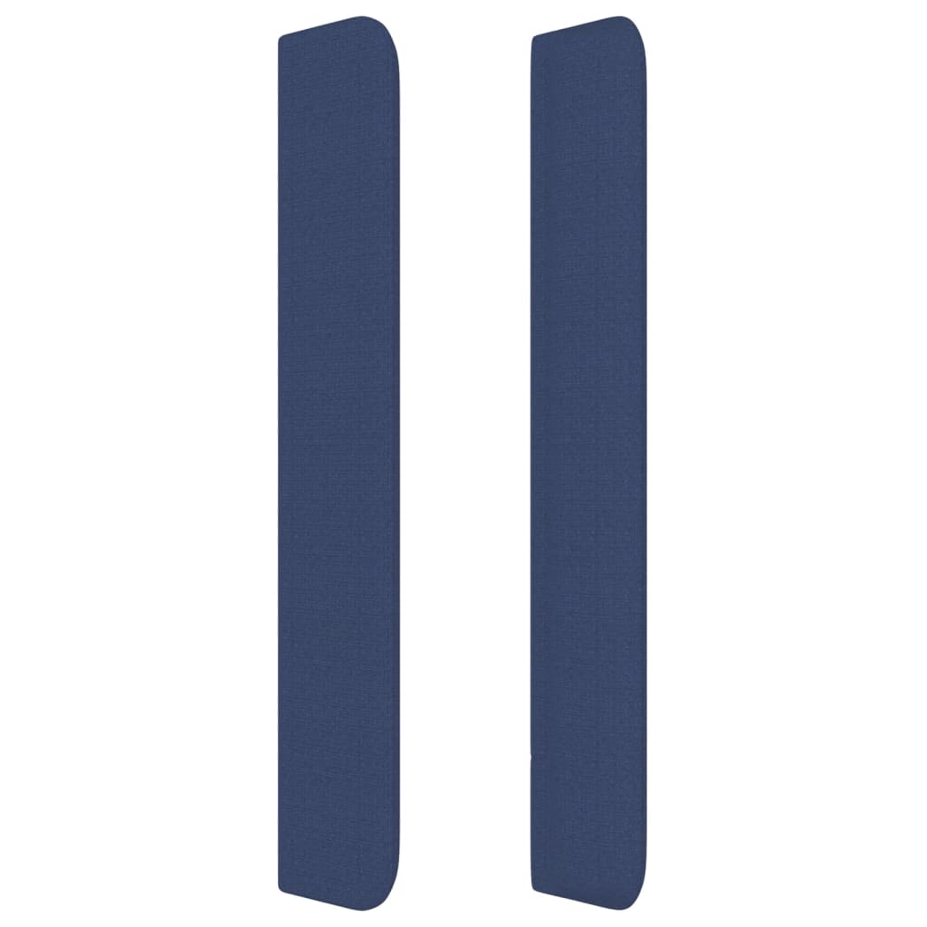 vidaXL Galvūgalis su auselėmis, mėlynas, 83x16x118/128cm, audinys