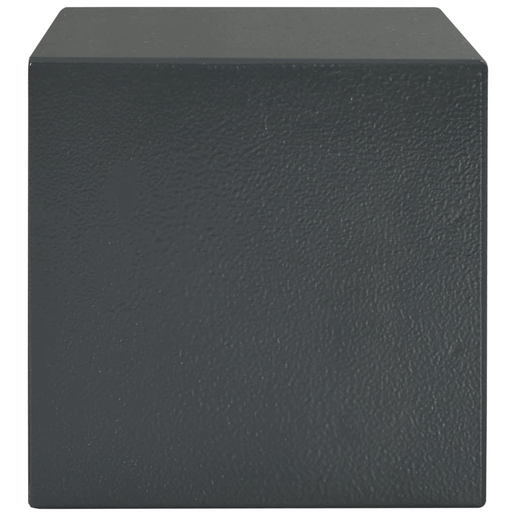 vidaXL Mechaninis seifas, tamsiai pilkos spalvos, 23x17x17cm, plienas