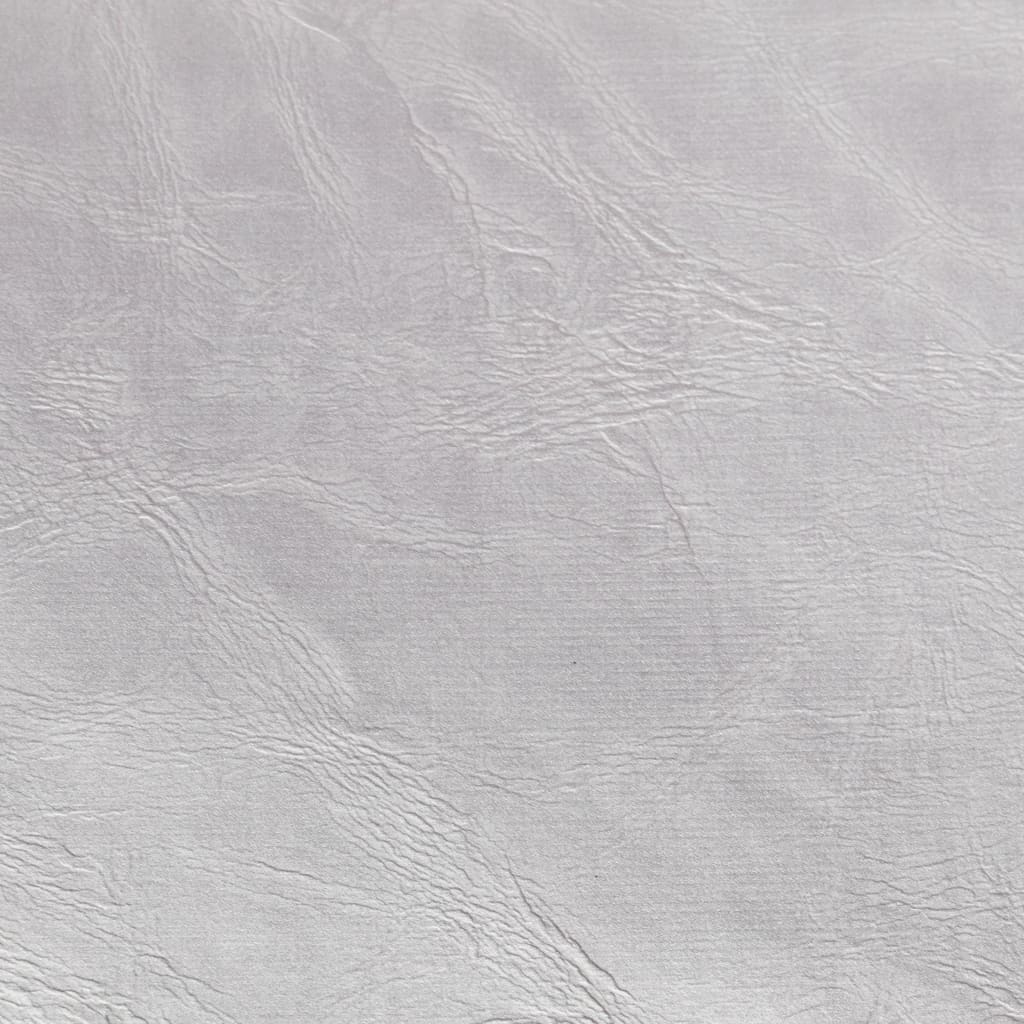 vidaXL Krėslas su pakoja, sidabrinės spalvos, dirbtinė oda