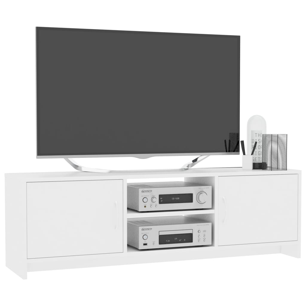 vidaXL Televizoriaus spintelė, baltos spalvos, 120x30x37,5 cm, MDP