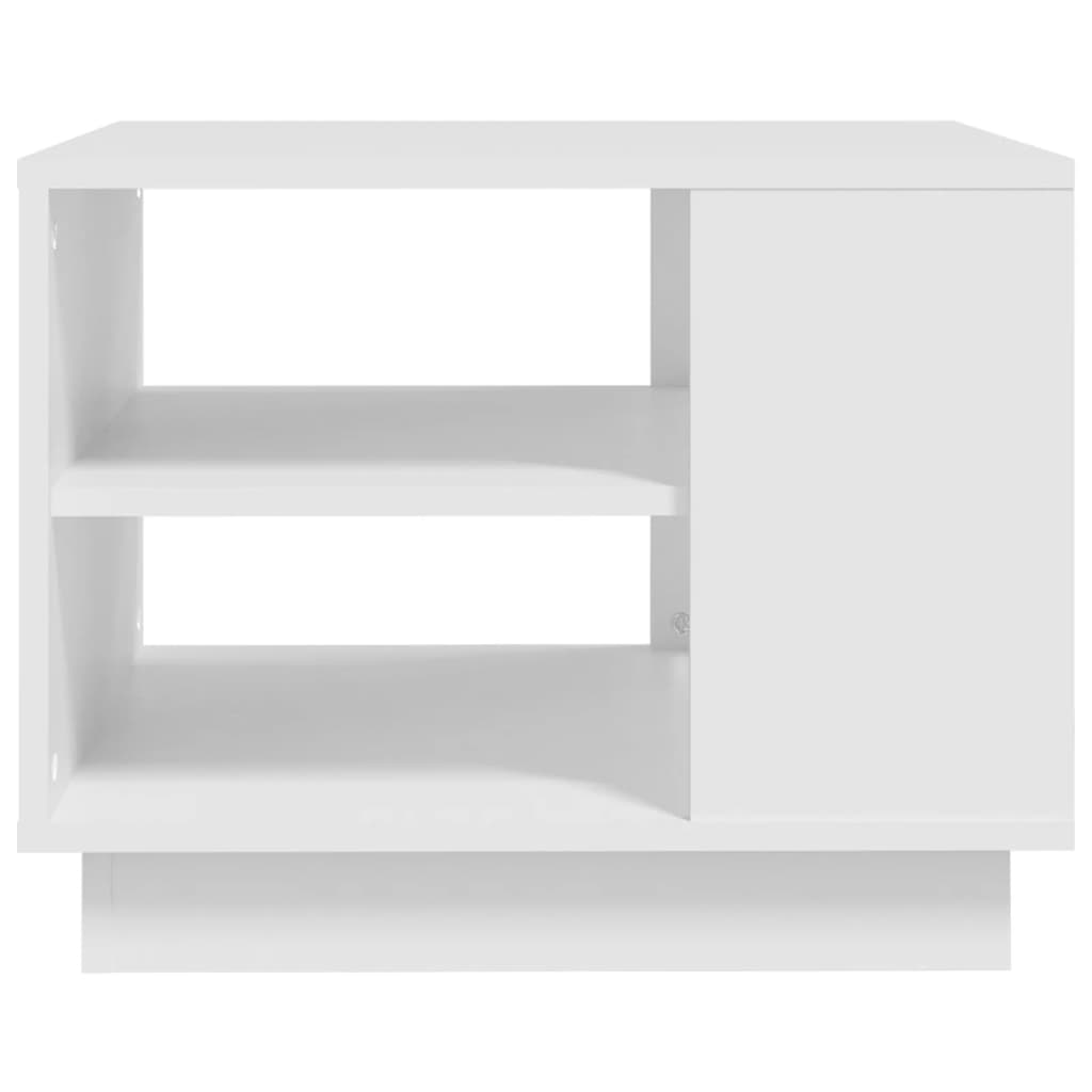 vidaXL Kavos staliukas, baltos spalvos, 55x55x43cm, MDP