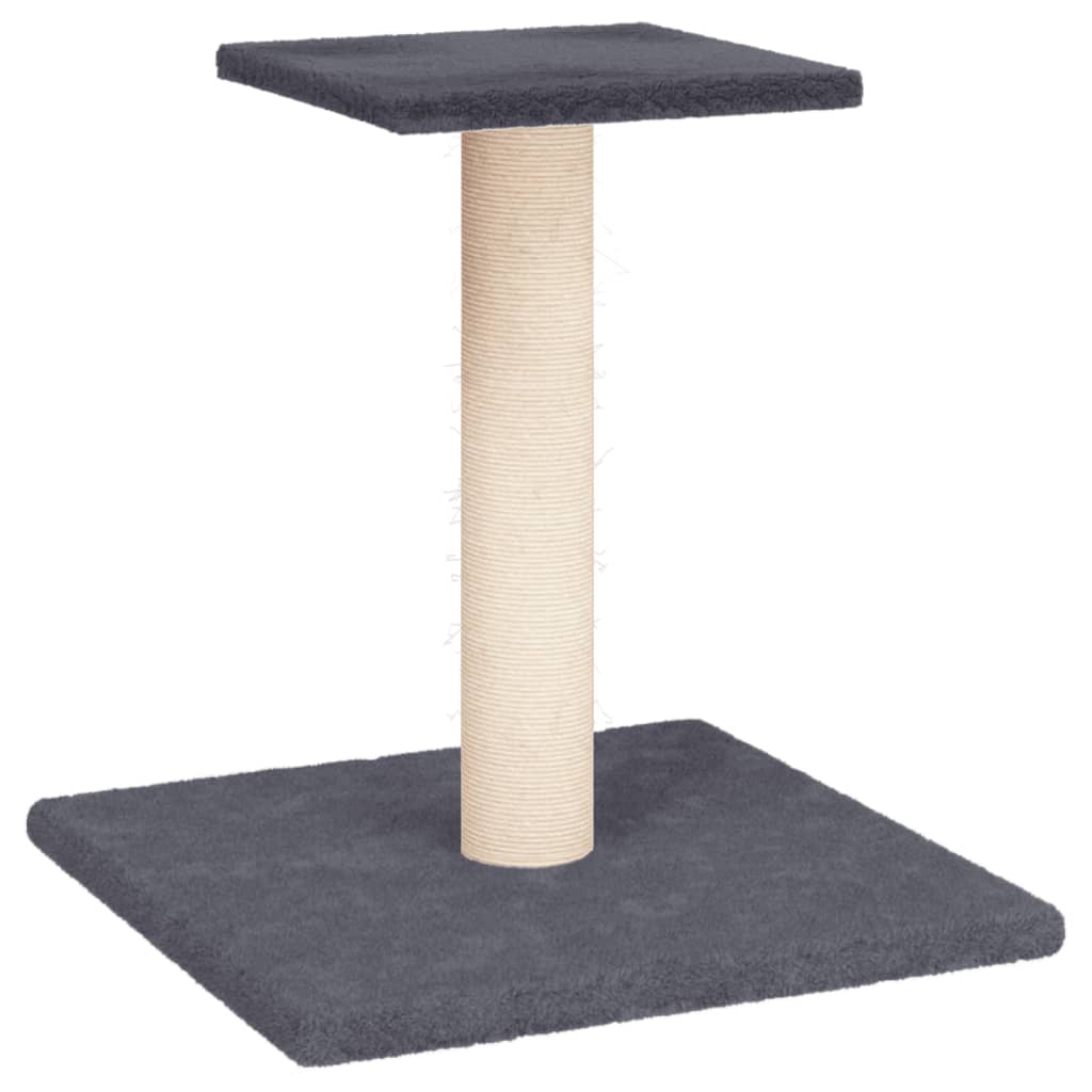 vidaXL Draskymo stovas katėms su platforma, tamsiai pilkas, 38cm