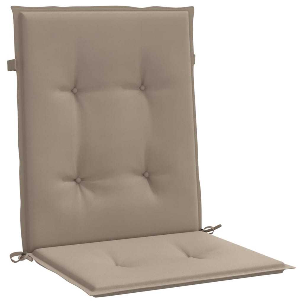 vidaXL Sodo kėdės pagalvėlės, 6vnt., taupe, 100x50x3cm, audinys