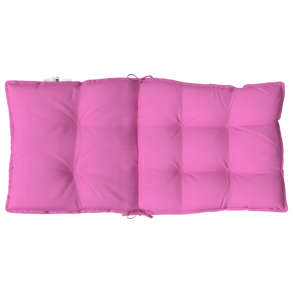 vidaXL Kėdės pagalvėlės, 2vnt., rožinės, oksfordo audinys