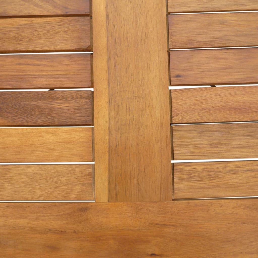 vidaXL Sulankstomas sodo stalas, 120x70x74cm, akacijos med. masyv.