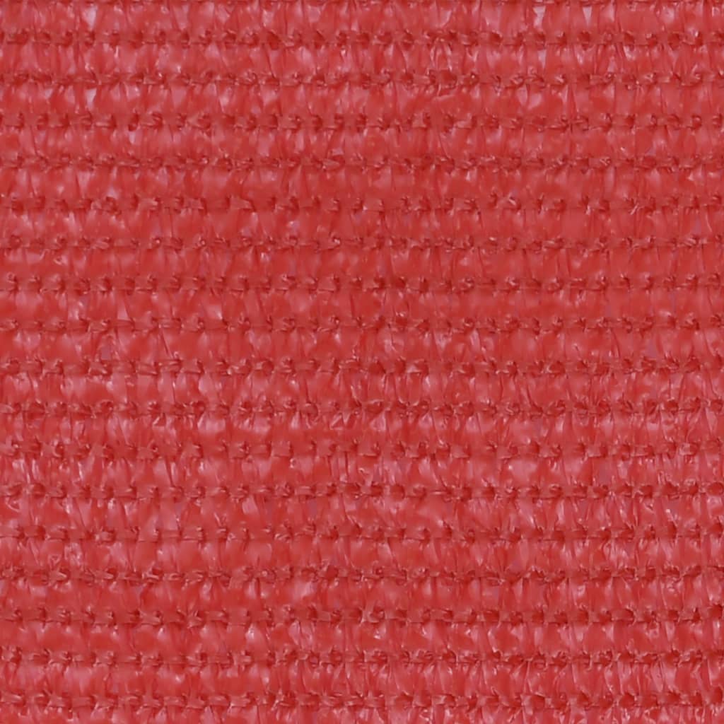 vidaXL Balkono pertvara, raudonos spalvos, 90x500cm, HDPE