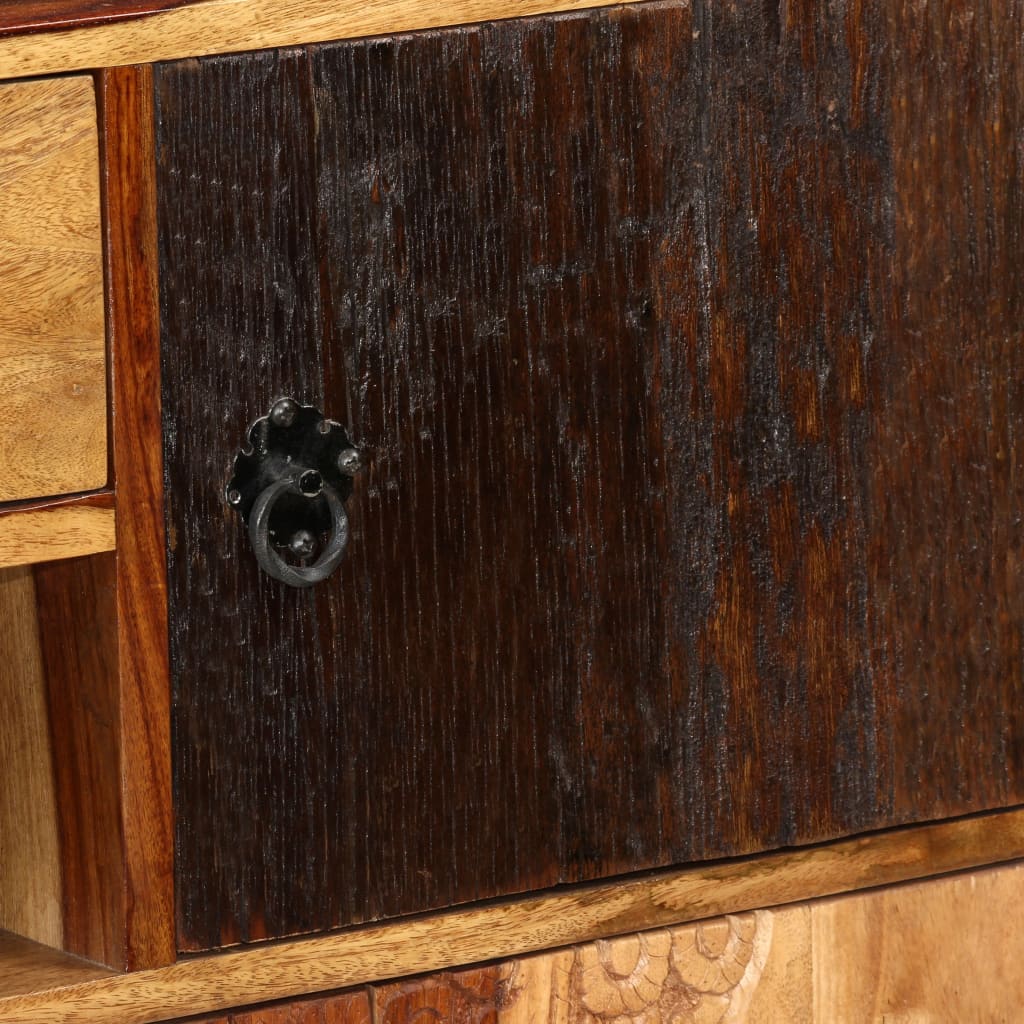 vidaXL Šoninė spintelė, rausvosios dalbergijos mediena, 115x30x80cm