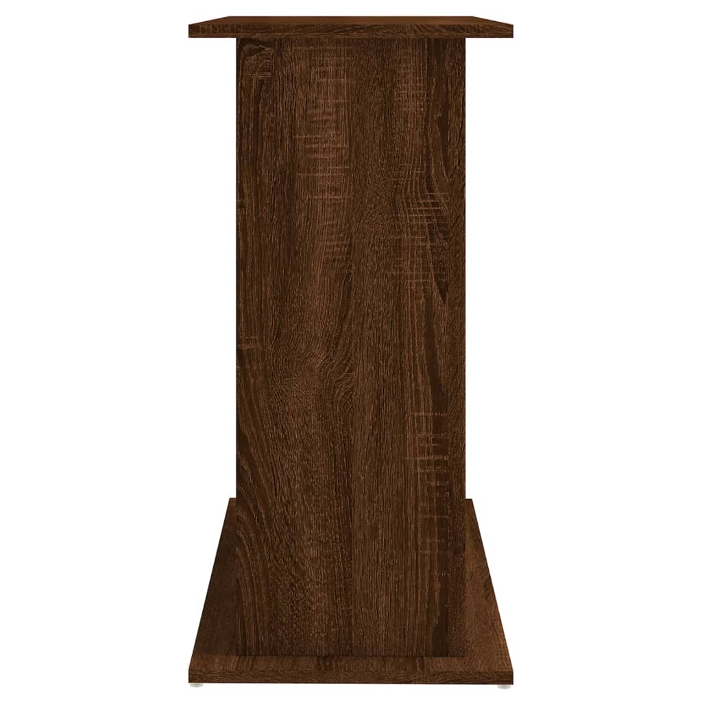vidaXL Akvariumo stovas, rudas ąžuolo, 81x36x73cm, apdirbta mediena