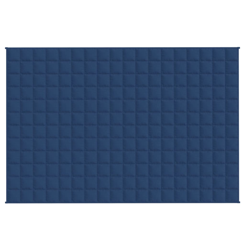 vidaXL Sunki antklodė, mėlynos spalvos, 120x180cm, audinys, 9kg