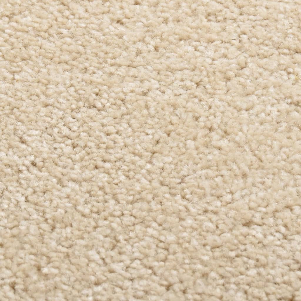 vidaXL Kilimėlis, smėlio spalvos, 80x150cm, trumpi šereliai