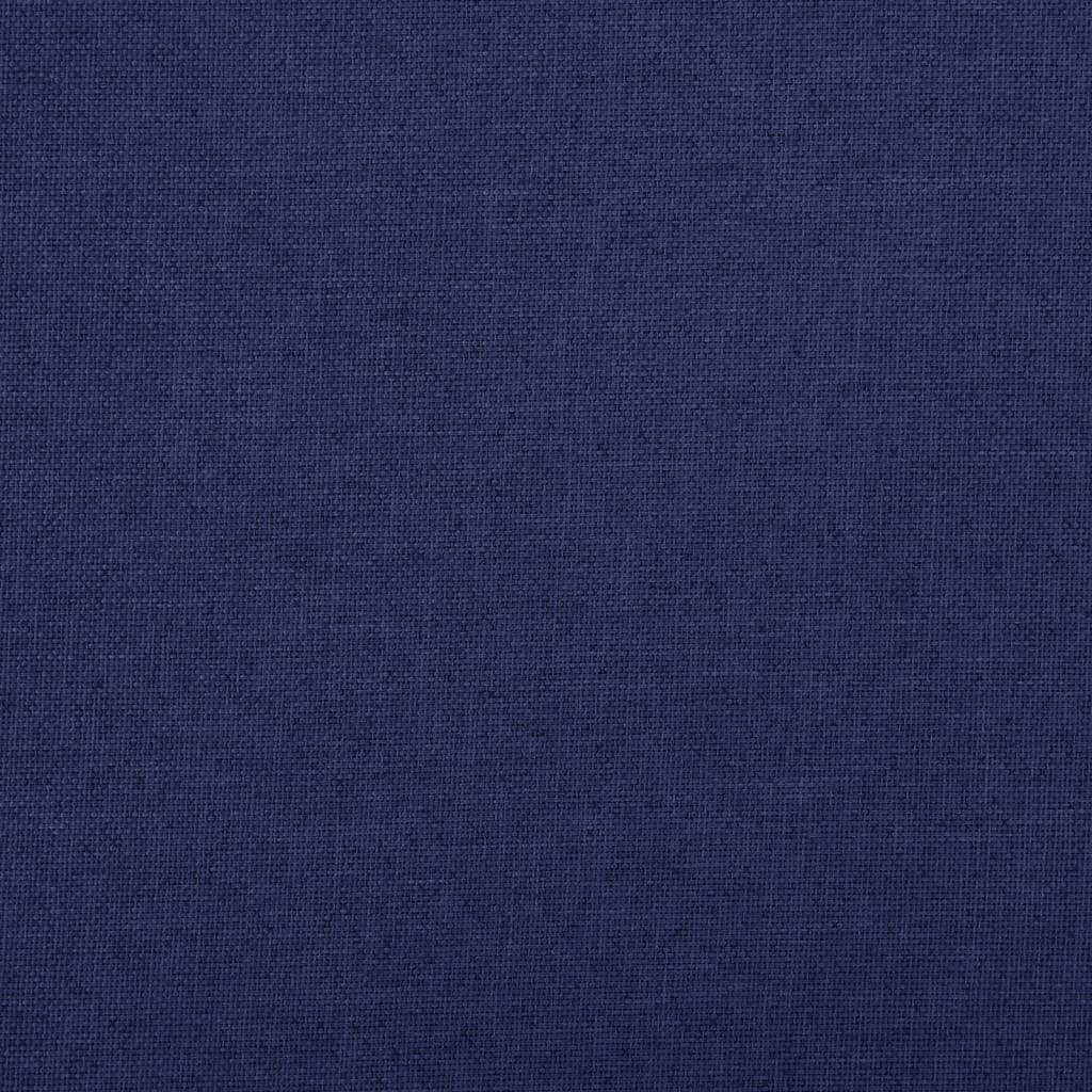 vidaXL Suoliukas-daiktadėžė, mėlynas, 76x38x38cm, dirbtinis linas