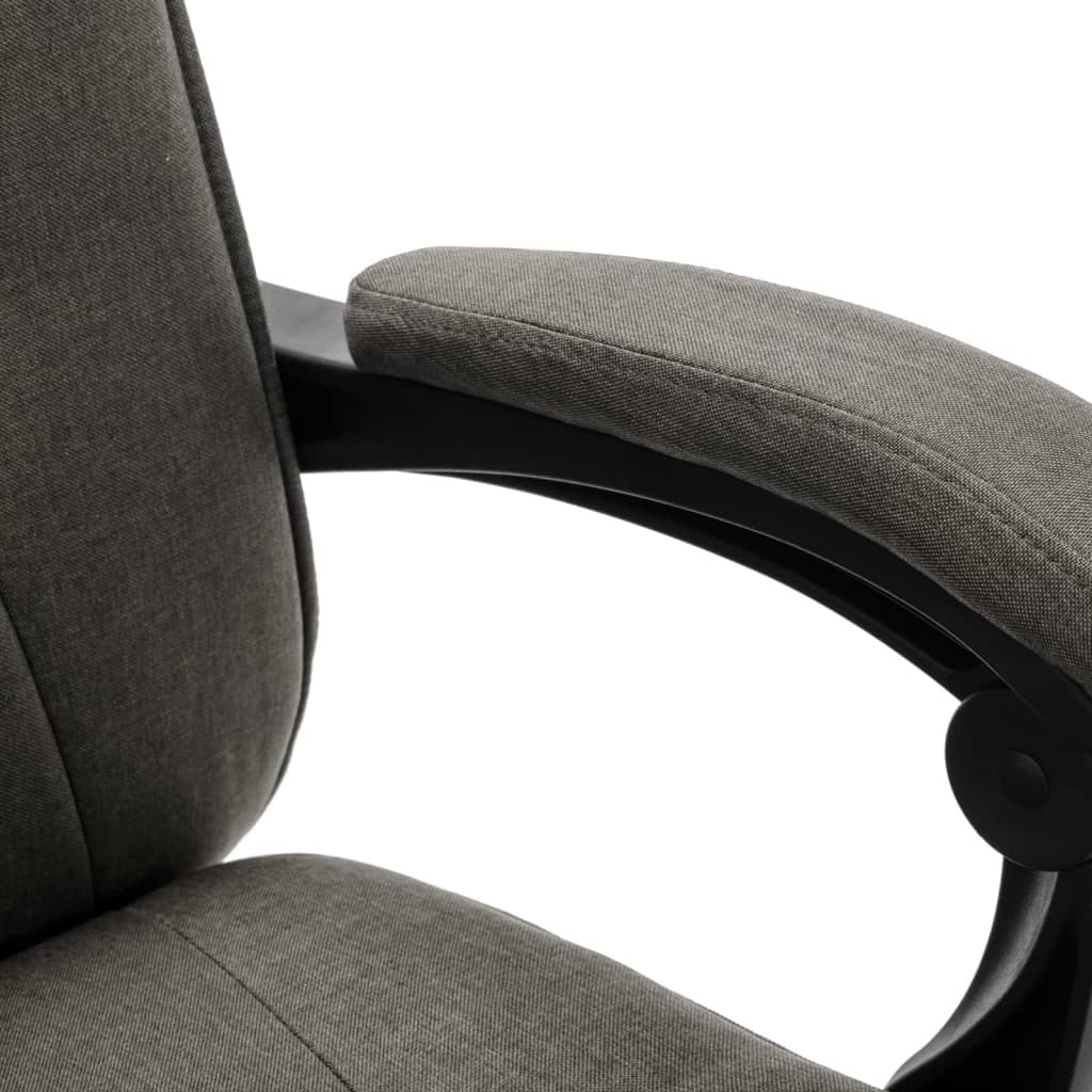 vidaXL Biuro kėdė, pilkos spalvos, audinys