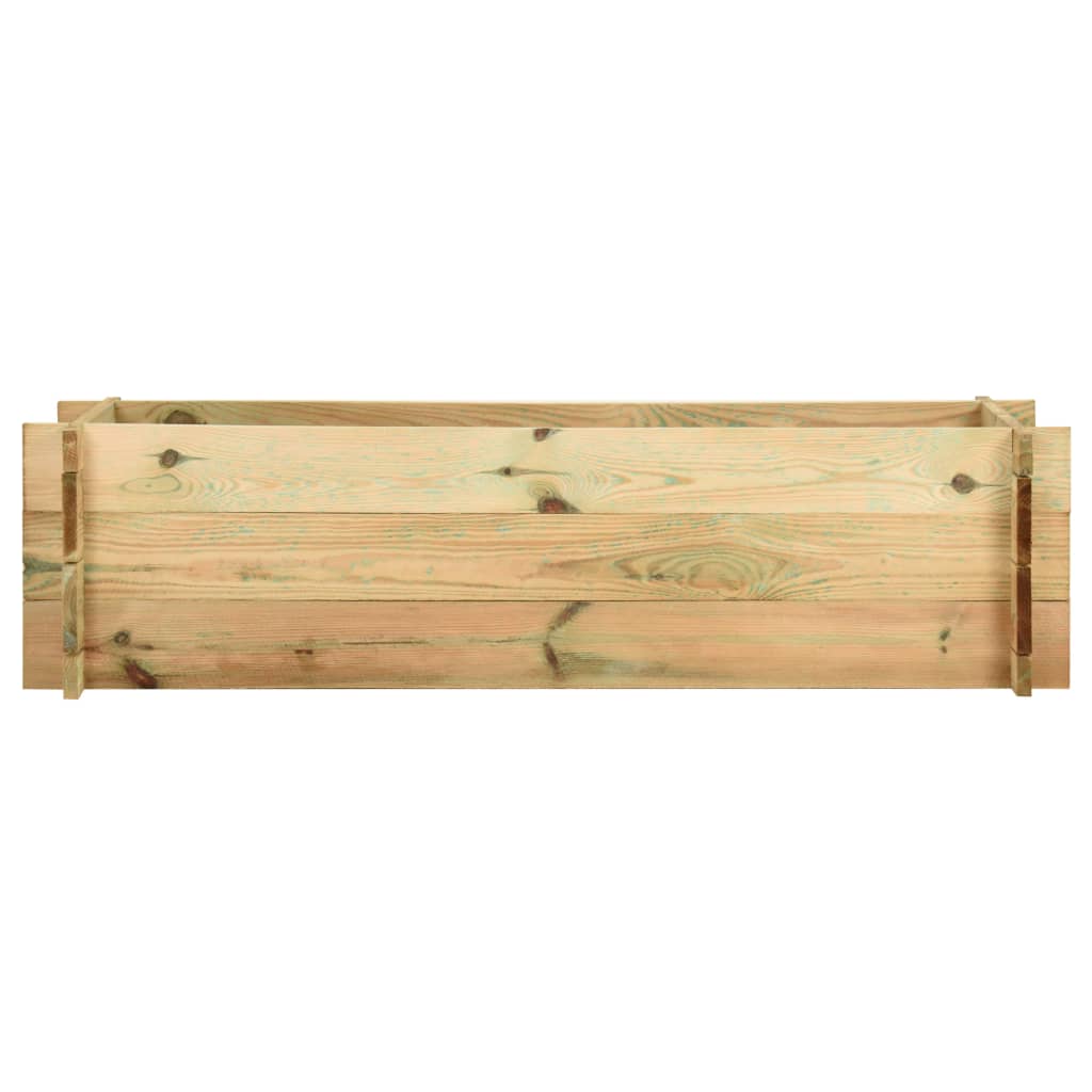 vidaXL Aukštas lovelis daržovėms, 120cm, impregnuota pušies mediena