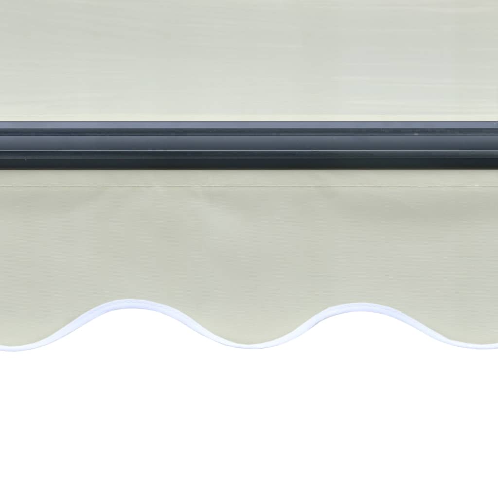 vidaXL Ištraukiama markizė su vėjo jutikliu/LED, kreminė, 300x250cm
