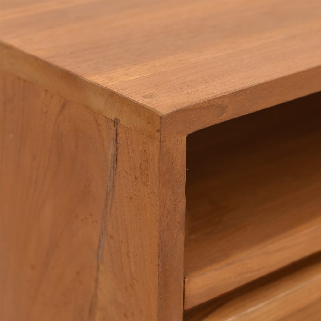 vidaXL Konsolinis staliukas, 110x30x79cm, tikmedžio medienos masyvas
