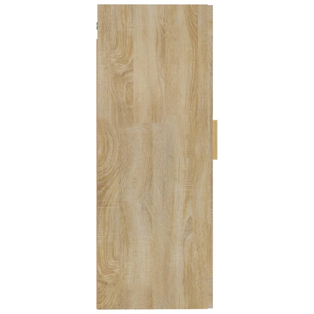 vidaXL Sieninė spintelė, ąžuolo, 35x34x90cm, apdirbta mediena