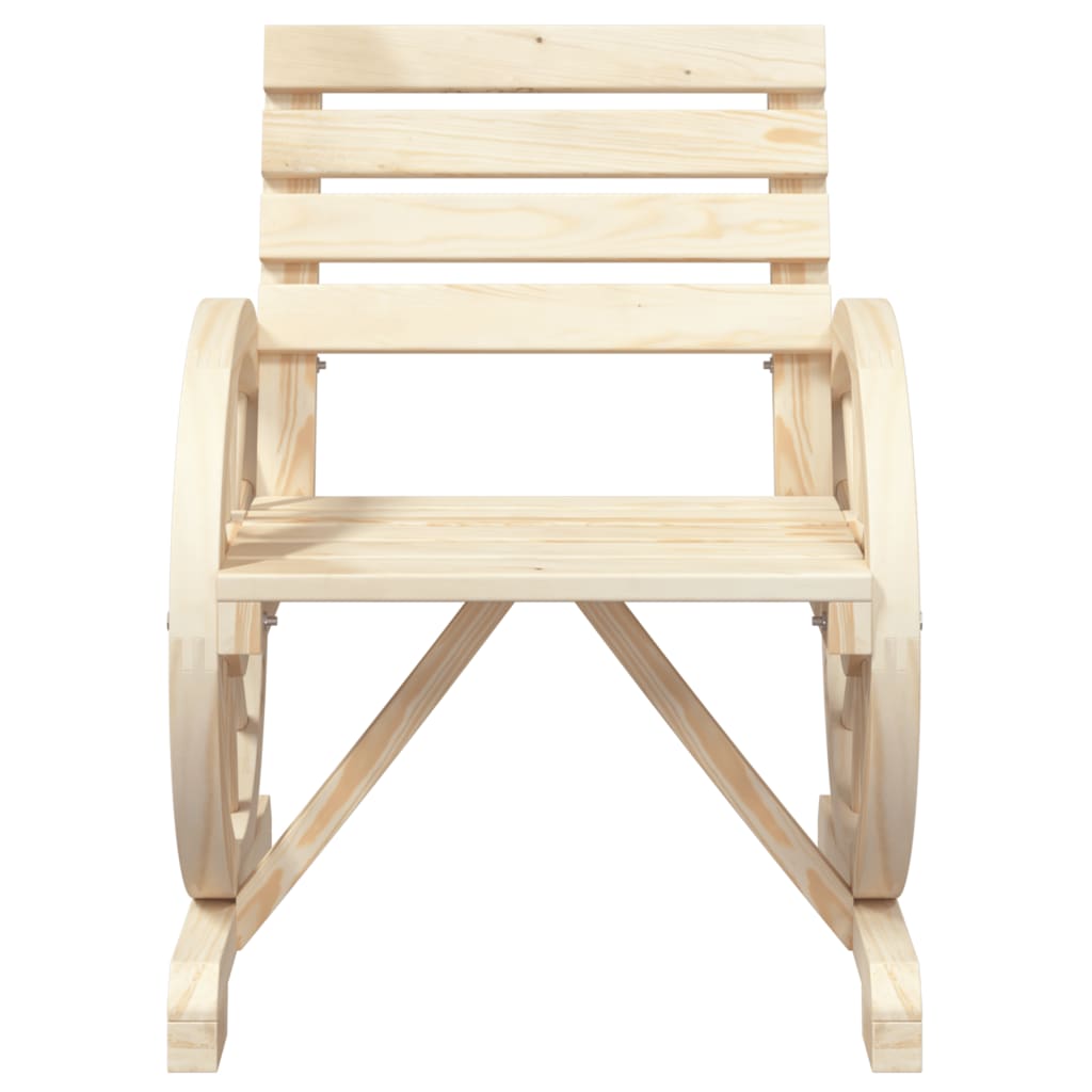 vidaXL Sodo kėdės, 2vnt., 58x58x78,5cm, eglės medienos masyvas