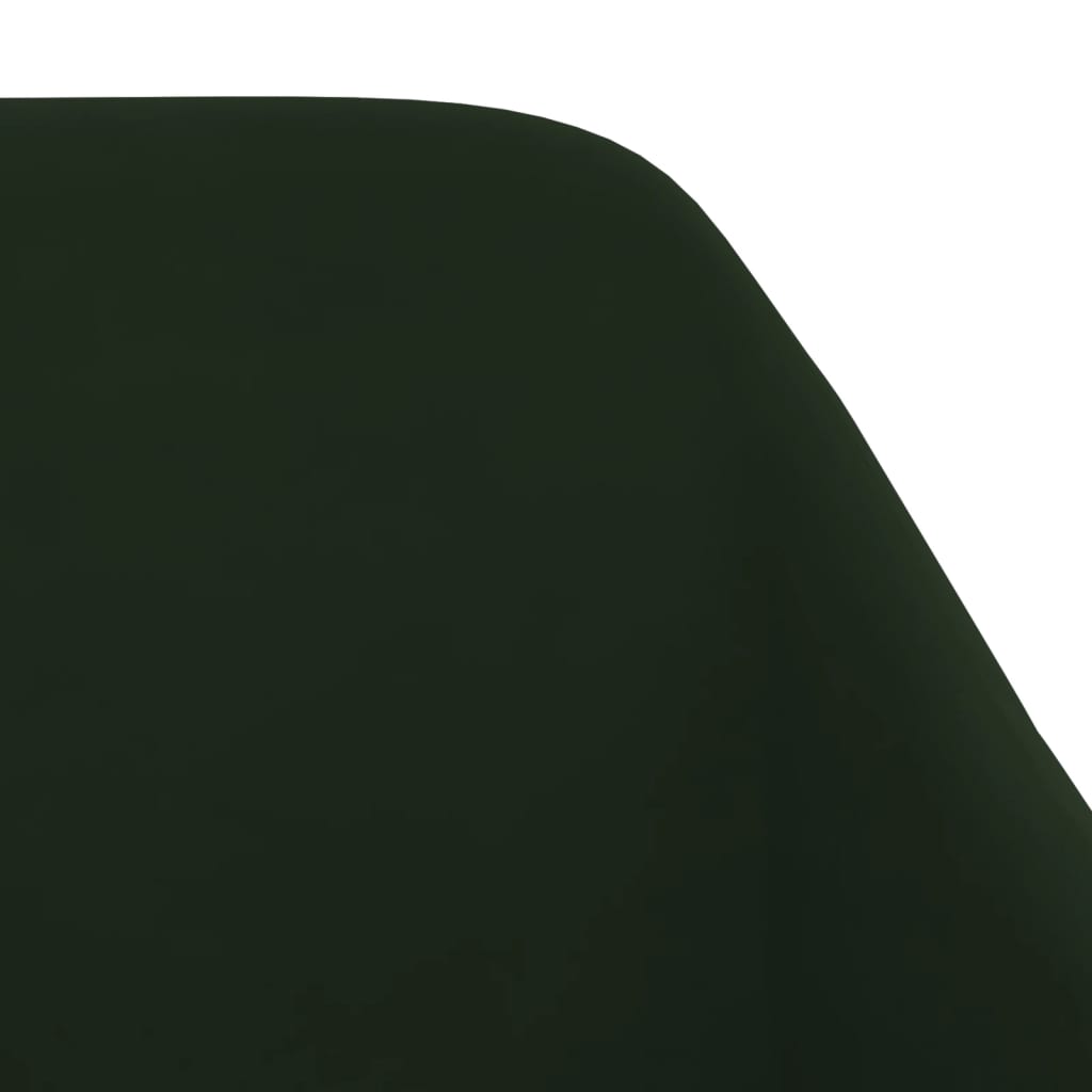 vidaXL Supama kėdė, tamsiai žalios spalvos, aksomas