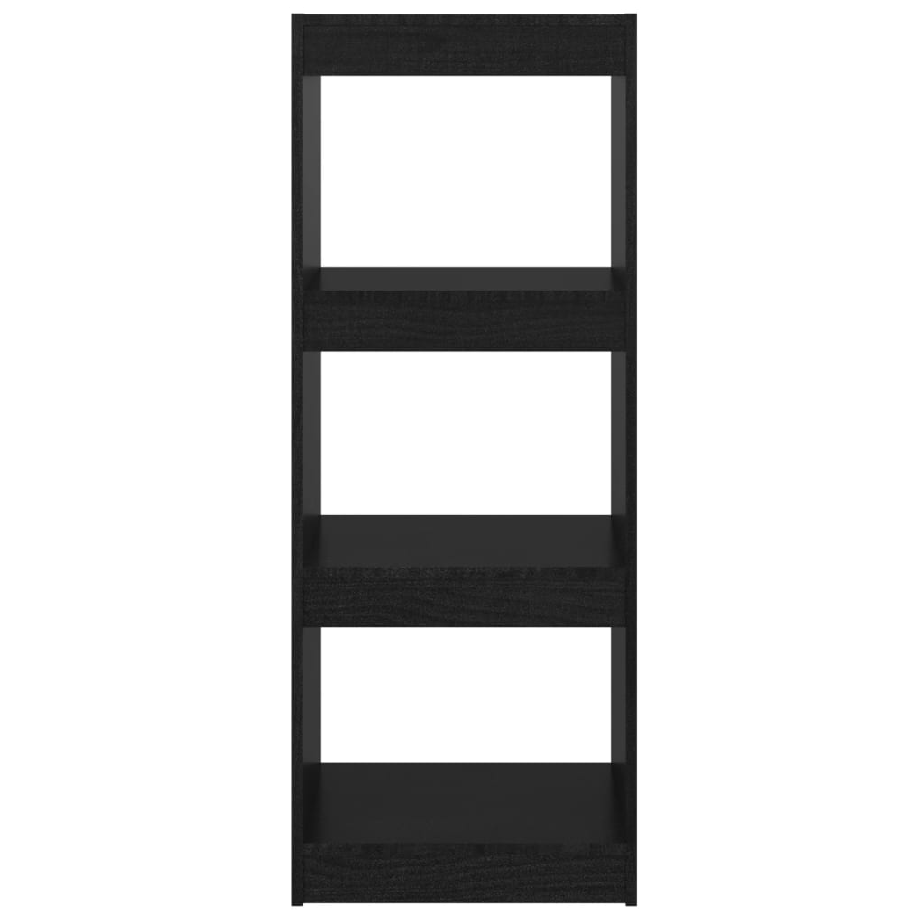 vidaXL Spintelė knygoms/kambario pertvara, juoda, 40x30x103,5cm, pušis