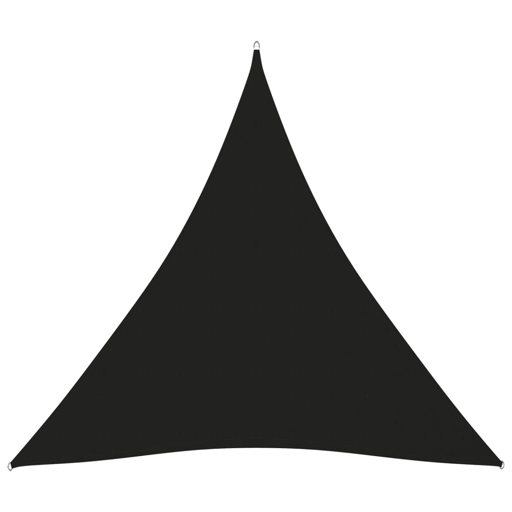vidaXL Uždanga nuo saulės, juoda, 3x3x3m, oksfordo audinys, trikampė