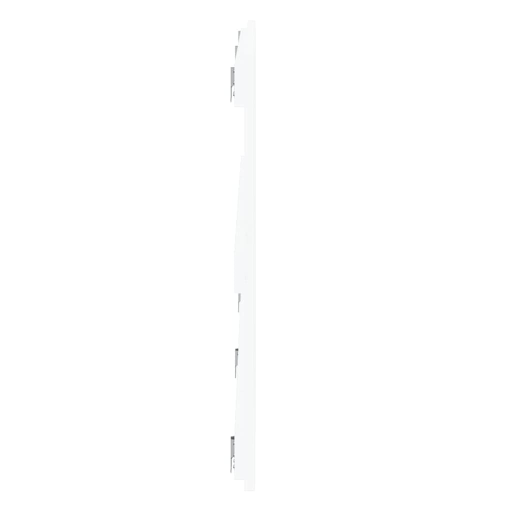 vidaXL Sieninis galvūgalis, baltas, 204x3x60cm, pušies masyvas