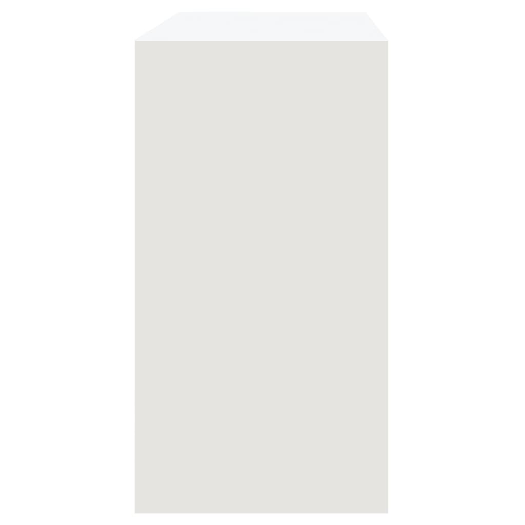 vidaXL Konsolinis staliukas, baltos spalvos, 89x41x76,5cm, plienas