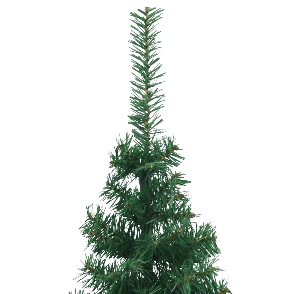 vidaXL Dirbtinė kampinė Kalėdų eglutė, žalia, 180cm, PVC