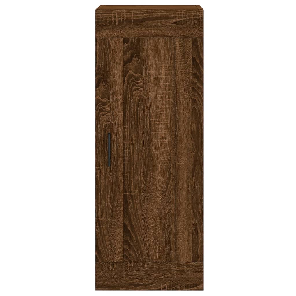 vidaXL Sieninė spintelė, ruda ąžuolo, 34,5x34x90cm, apdirbta mediena