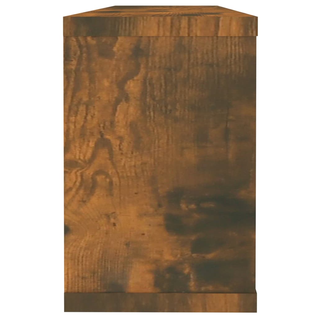 vidaXL Sieninės lentynos, 2vnt., dūminio ąžuolo, 60x15x23cm, mediena