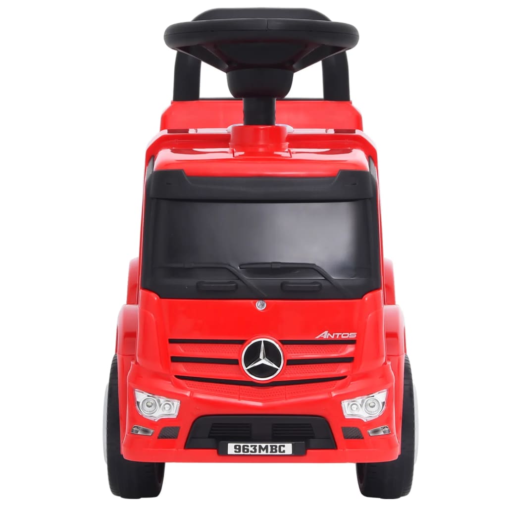 vidaXL Paspiriamas vaikiškas sunkvežimis Mercedes-Benz, raudonas