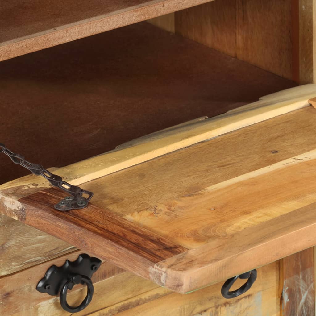 vidaXL Batų spintelė su stalčiumi, 4 lygių, perdirbta mediena