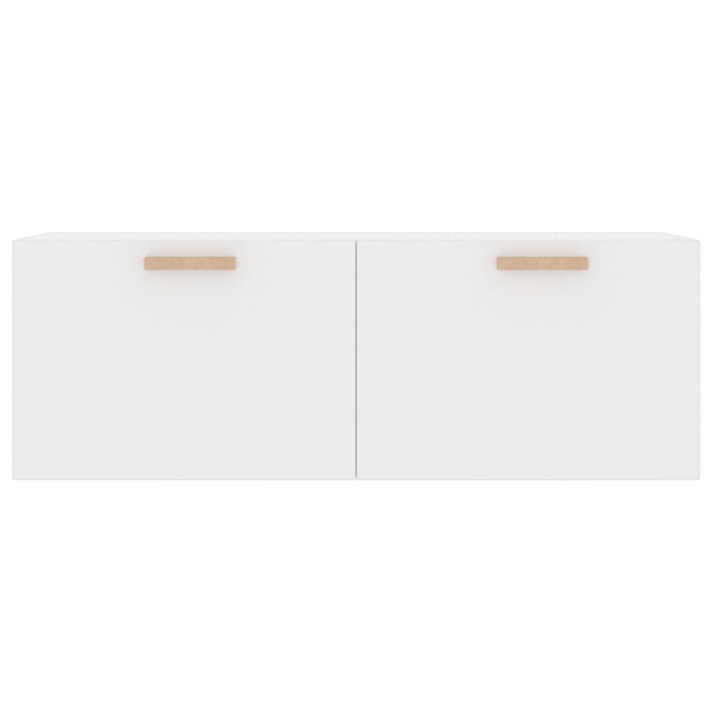 vidaXL Sieninė spintelė, balta, 100x36,5x35cm, mediena, blizgi