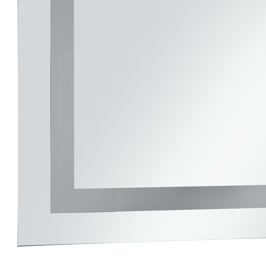 vidaXL Vonios kambario veidrodis su LED ir liečiamu jutikliu, 50x60cm