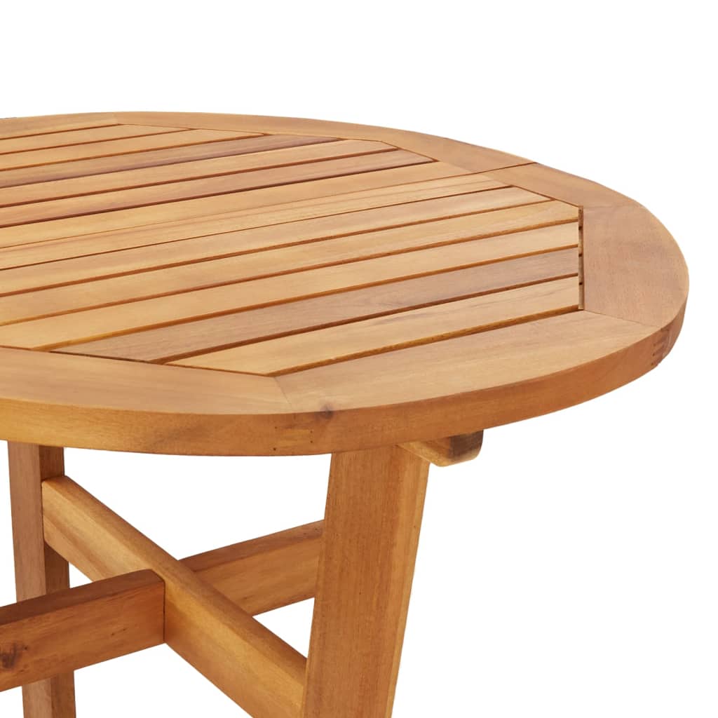 vidaXL Sodo baro stalas, 60x105cm, akacijos medienos masyvas