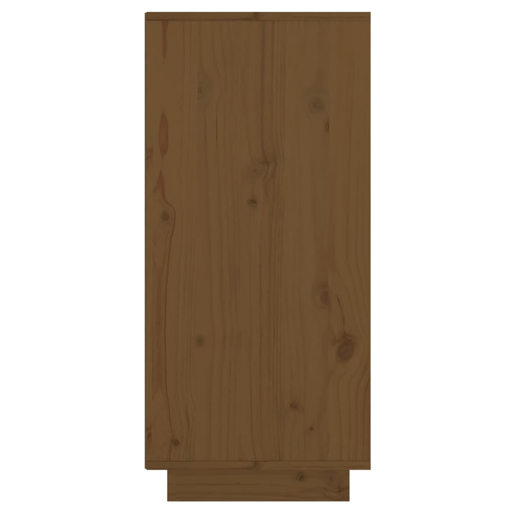 vidaXL Šoninė spintelė, medaus ruda, 60x34x75cm, pušies masyvas