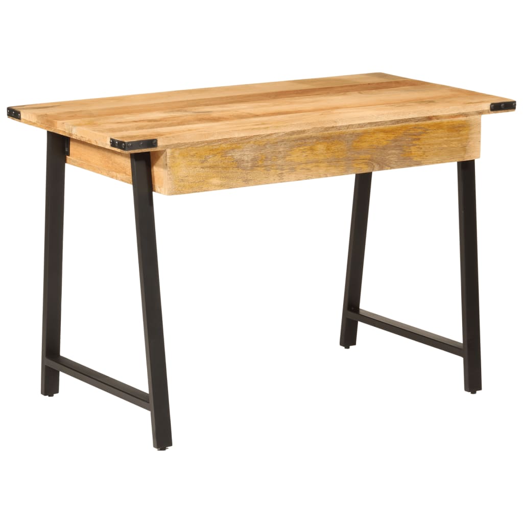 vidaXL Rašomasis stalas su stalčiais, 105x55x70cm, mango ir geležis
