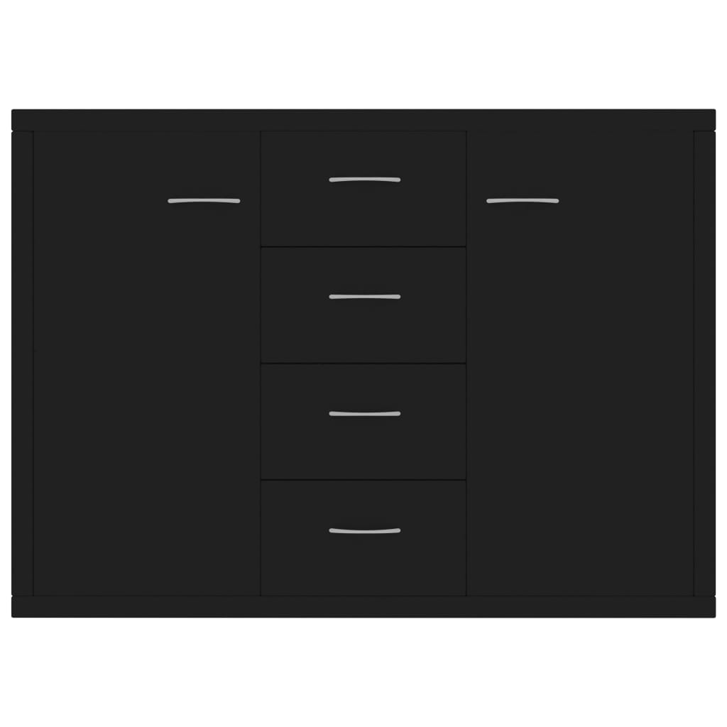 vidaXL Šoninė spintelė, juodos spalvos, 88x30x65cm, MDP