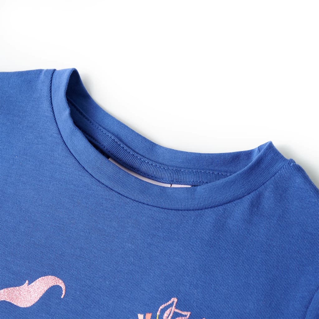 Vaikiški marškinėliai, kobalto mėlynos spalvos, 116 dydžio