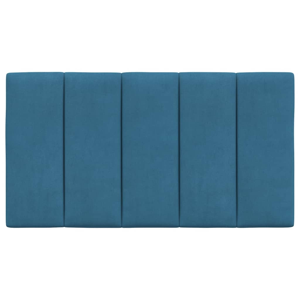 vidaXL Galvūgalio pagalvėlė, mėlynos spalvos, 80cm, aksomas