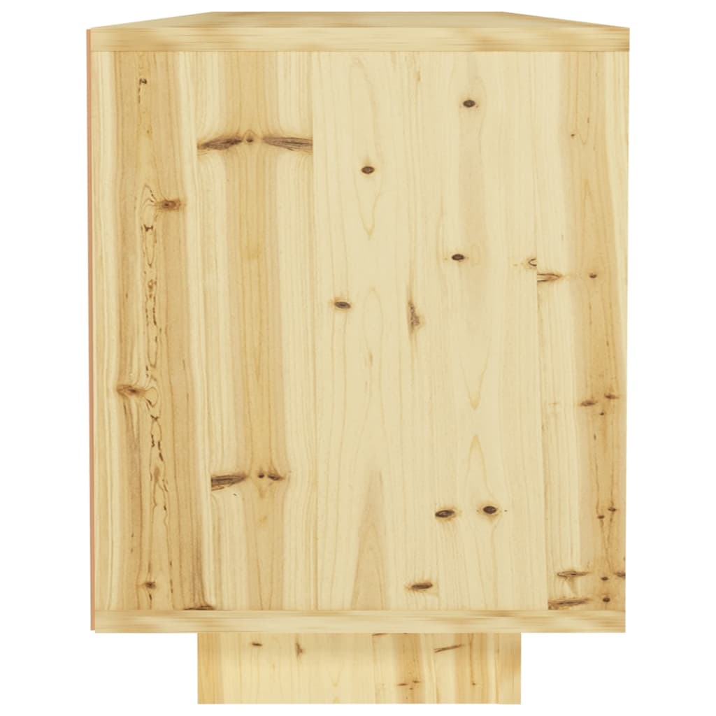vidaXL Televizoriaus spintelė, 110x30x40cm, eglės medienos masyvas