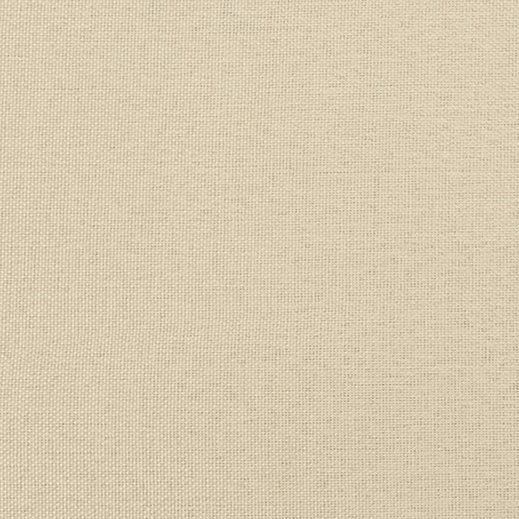 vidaXL Krėslas, kreminės spalvos, 60cm, audinys
