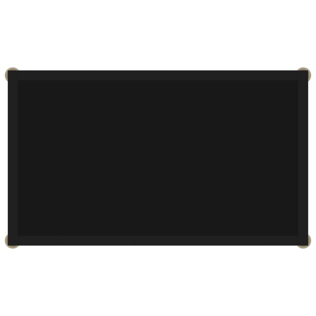 vidaXL Konsolinis staliukas, juodas, 60x35x75cm, grūdintas stiklas