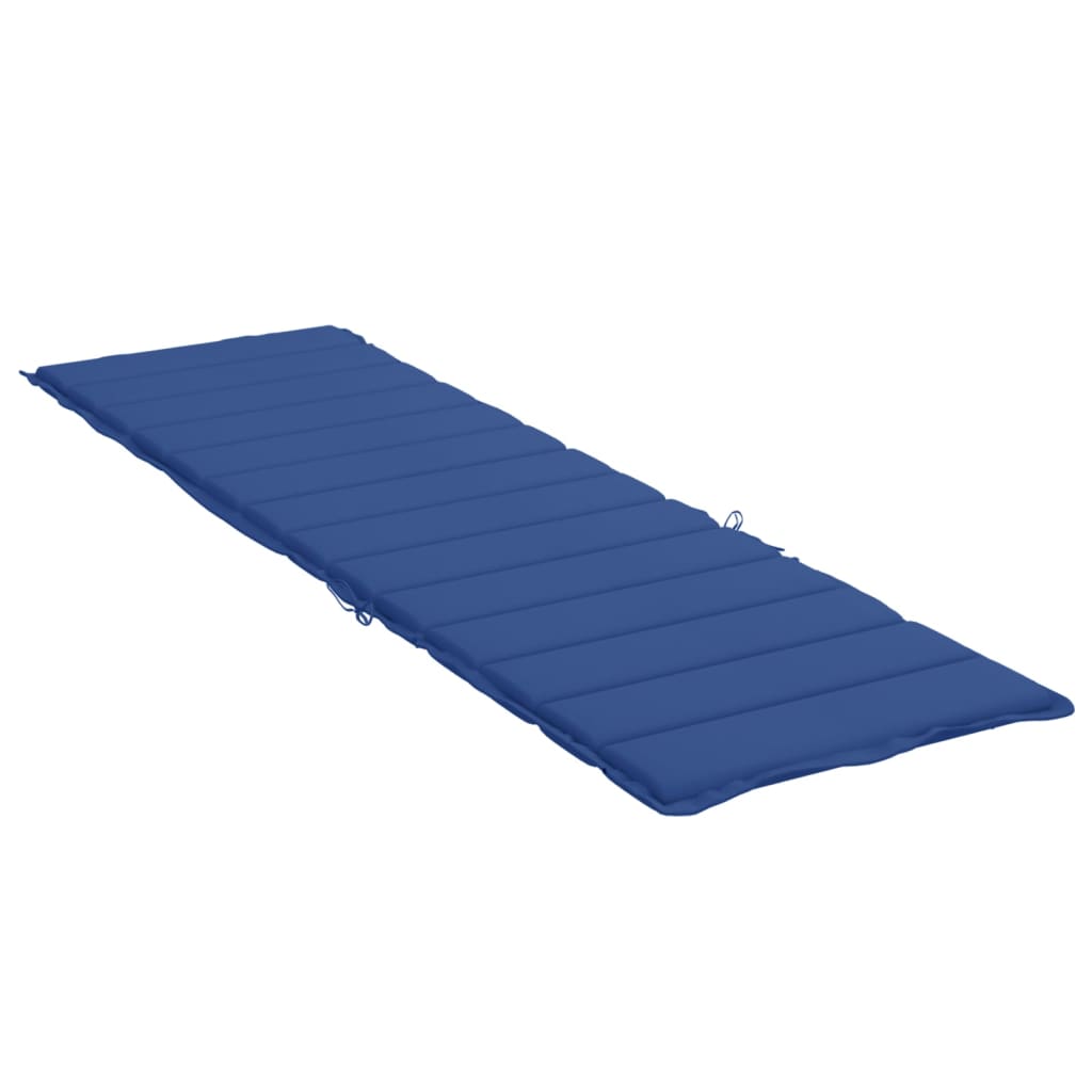 vidaXL Saulės gulto čiužinukas, mėlynas, 200x60x3cm, audinys