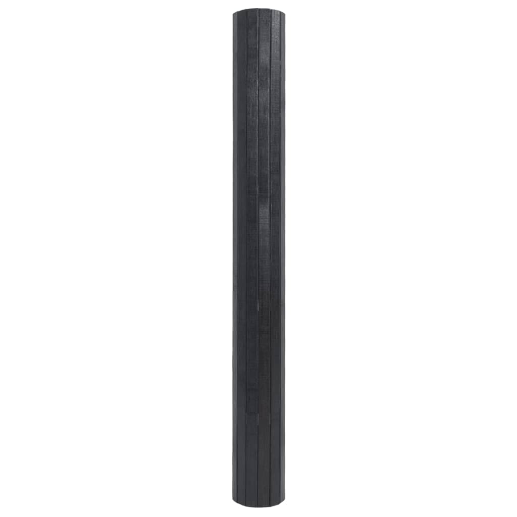 vidaXL Kilimas, pilkos spalvos, 100x400cm, bambukas, stačiakampis