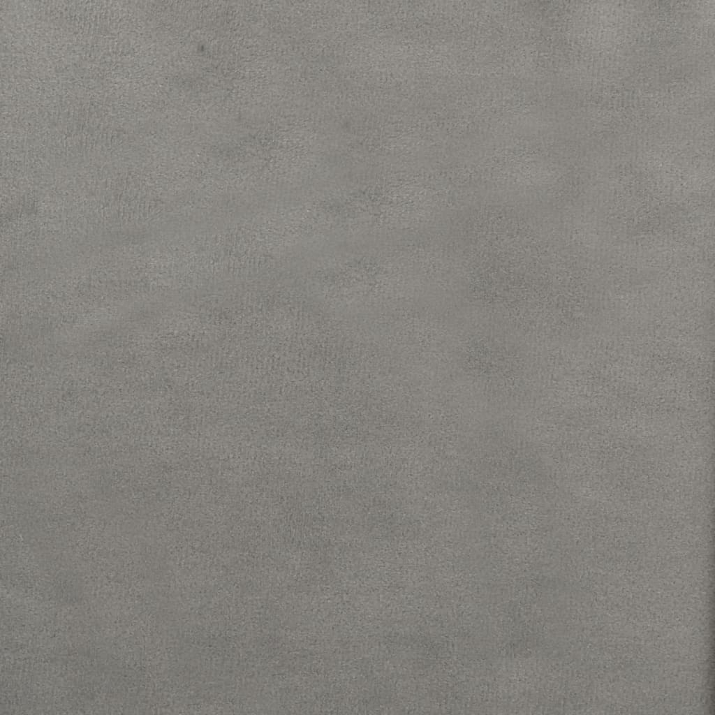 vidaXL Baro taburetė, šviesiai pilkos spalvos, aksomas