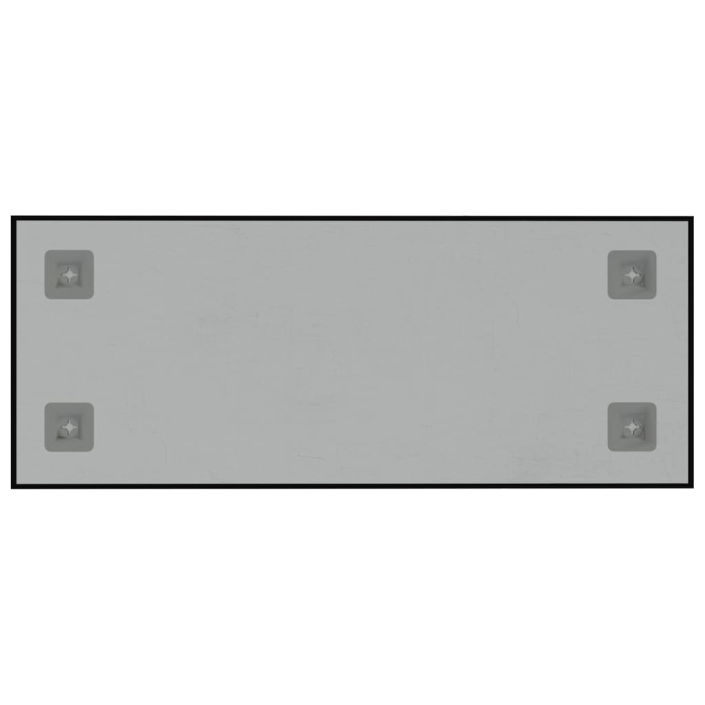 vidaXL Sieninė magnetinė lenta, juoda, 50x20cm, grūdintas stiklas