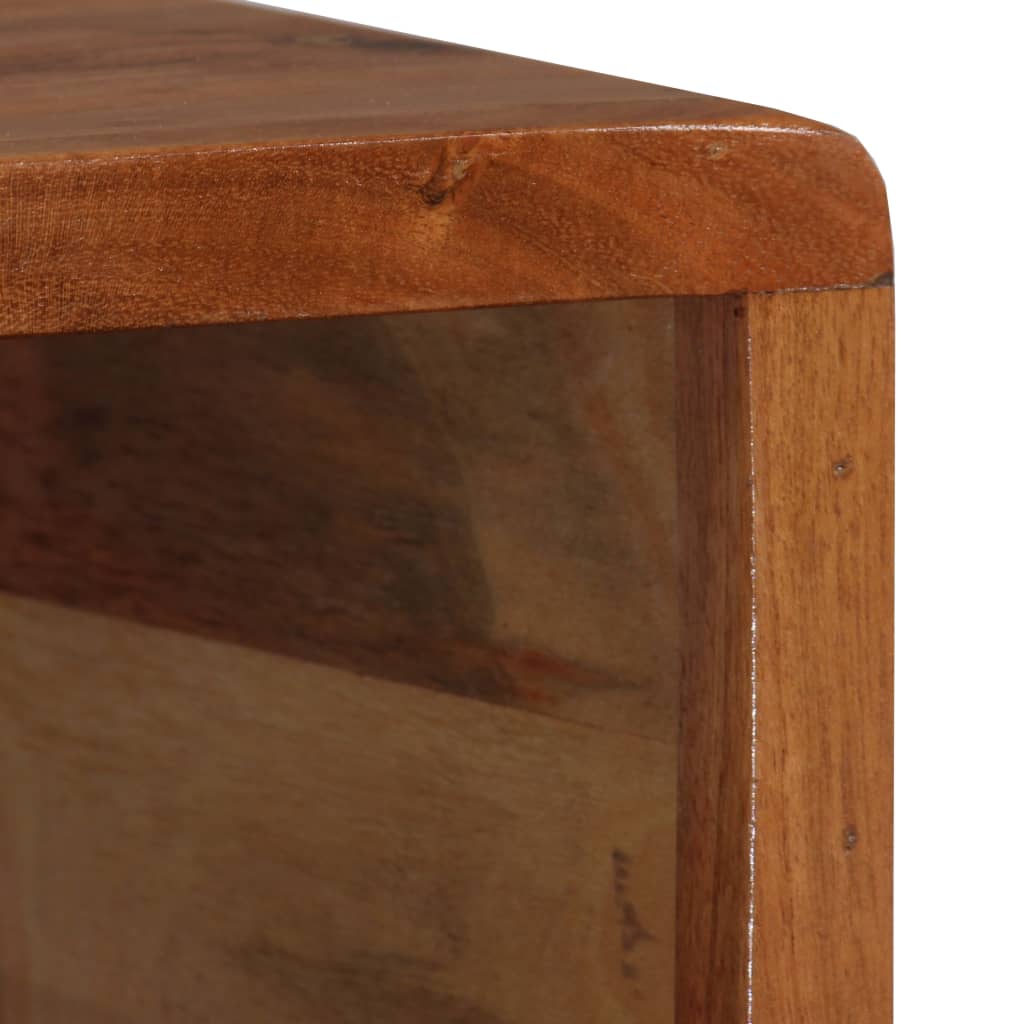 vidaXL Kavos staliukas, mediena, su išdrožinėtu stalč., 100x50x40 cm