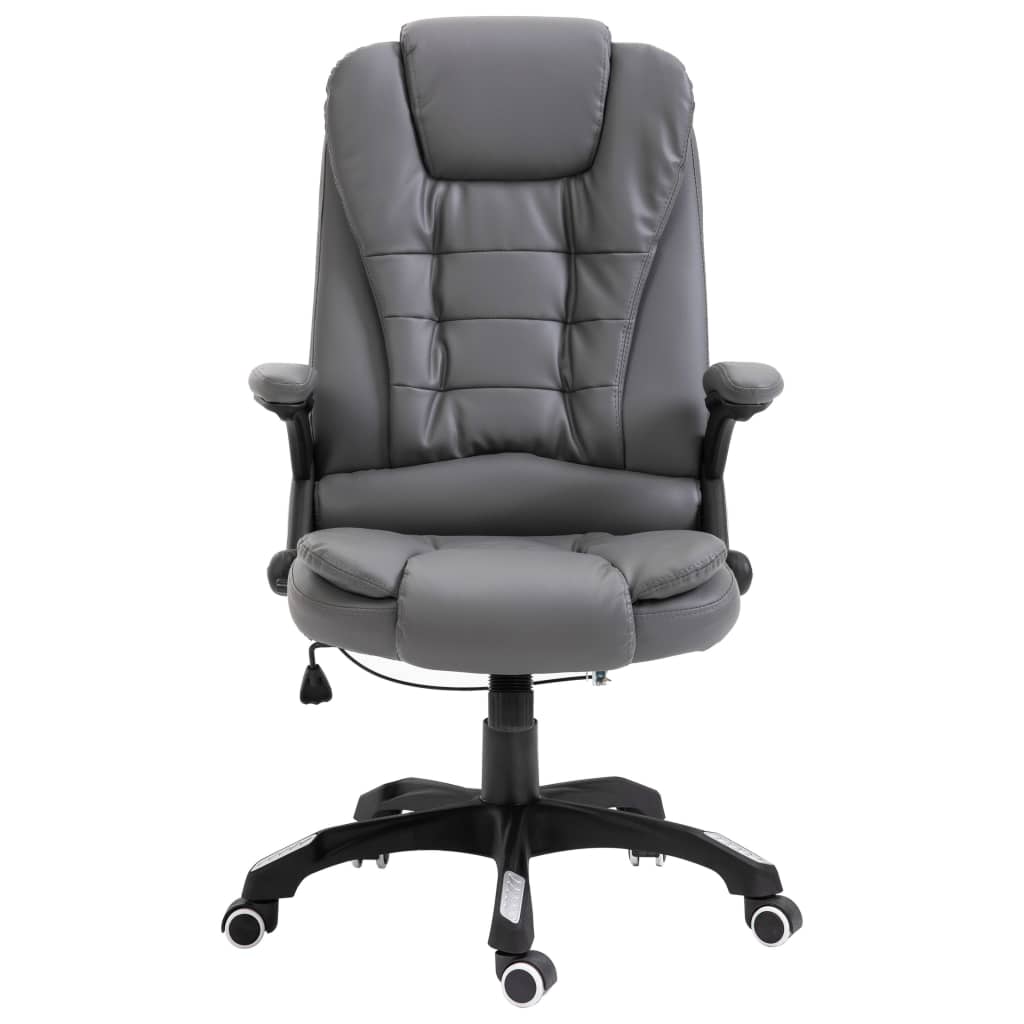 vidaXL Biuro kėdė, antracito spalvos, dirbtinė oda