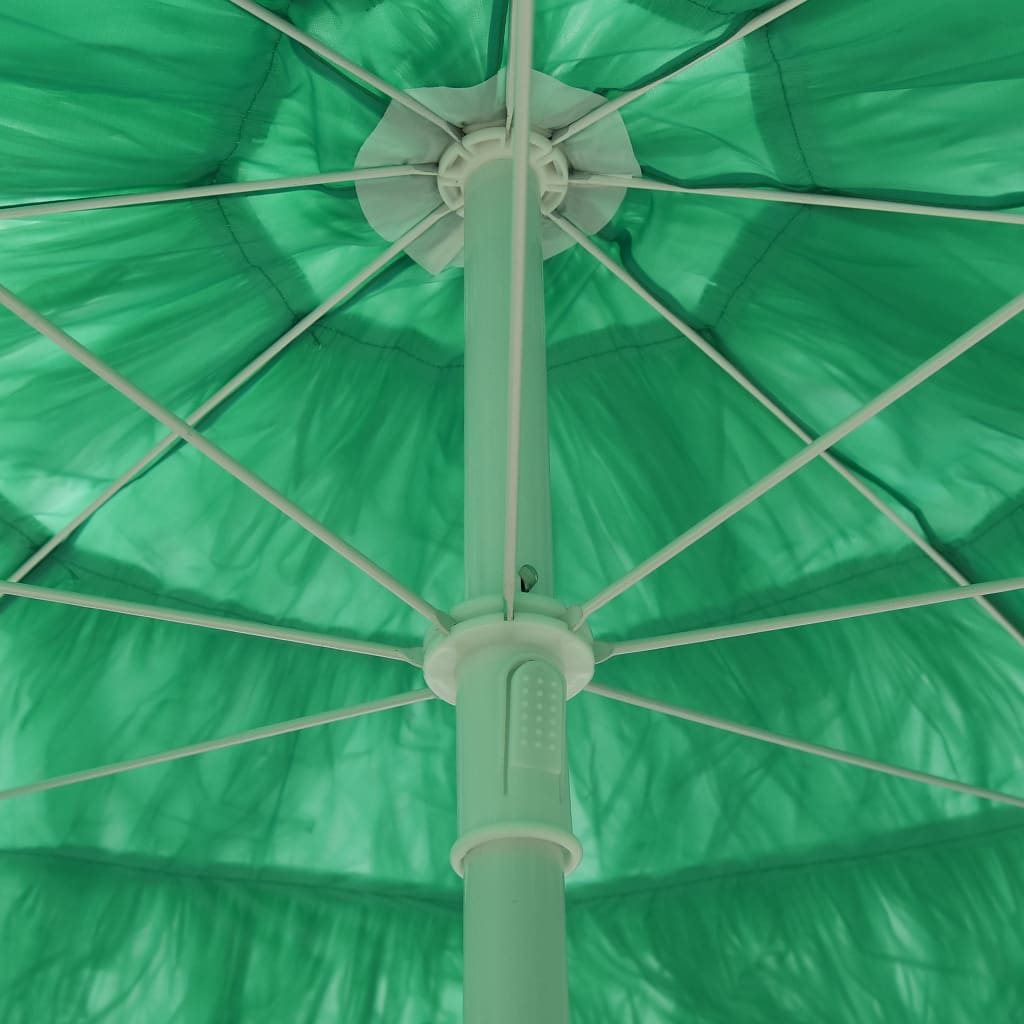 vidaXL Paplūdimio skėtis, žalios spalvos, 300cm, havajietiško dizaino